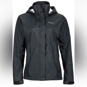 NWT Marmot Black Women’s Precip Eco Waterproof Rain Jacket Coat XS